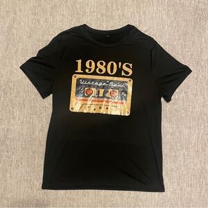 1980's Vintage Soul Black T-Shirt